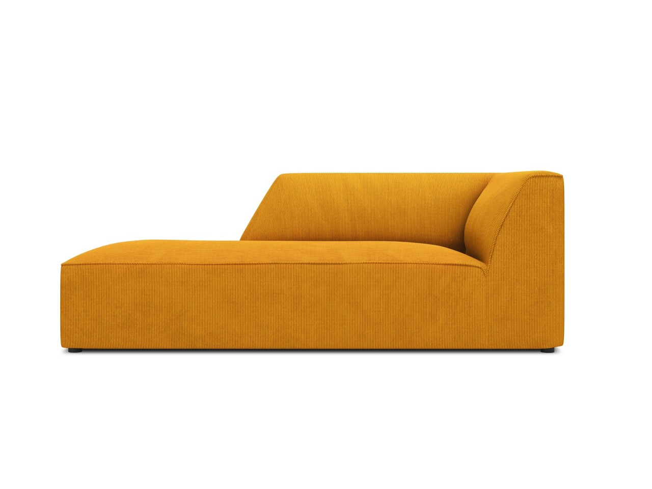 Sezlong living stanga 1 loc, Ruby, Micadoni Home, BL, 180x93x69 cm, velur, galben - imagine 7